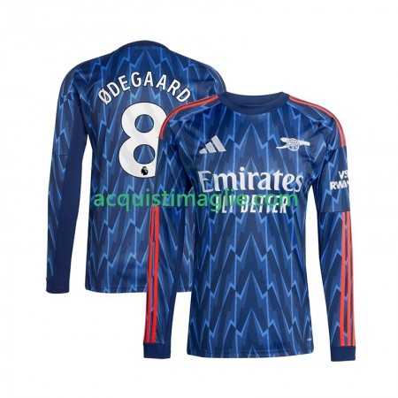Divisa di Calcio Arsenal Martin Odegaard 8 Trasferta 2025/2026 Manica Lunga